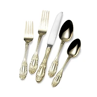 Wallace Duchess Gold 65 Piece Flatware Set, Service for 12