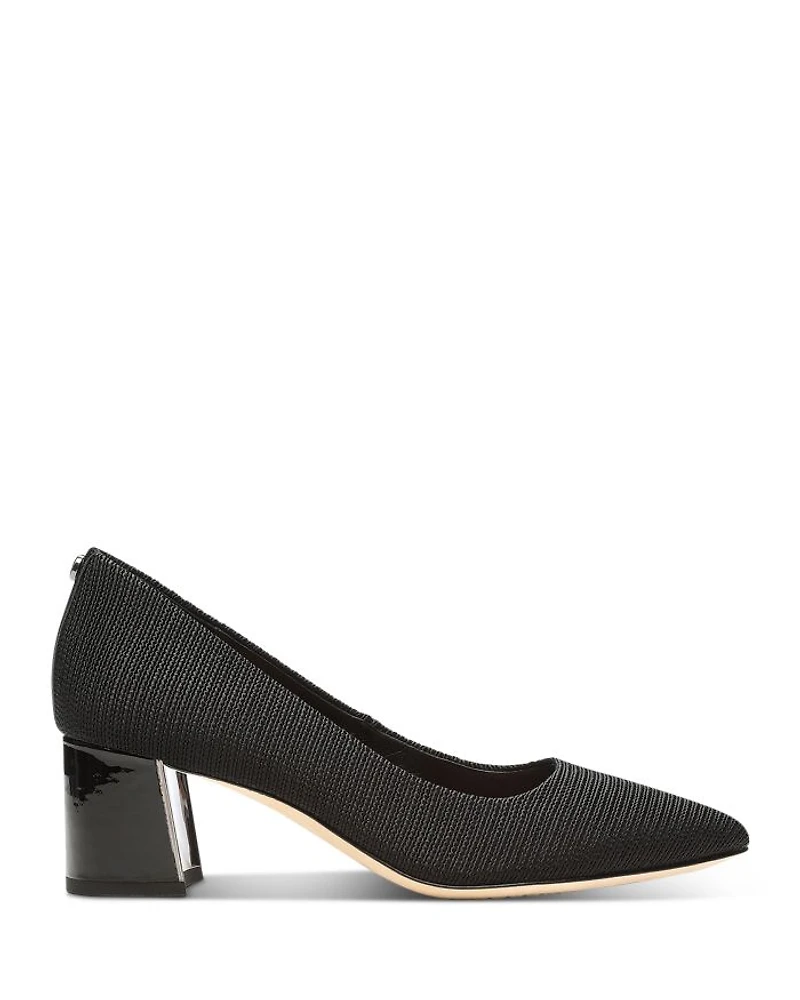Women's Pointed Toe Block Heel Pumps