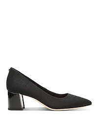 Women's Pointed Toe Block Heel Pumps