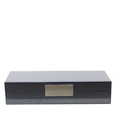 Addison Ross Carbon Fibre Lacquered Box with Silver