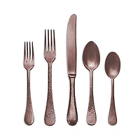 Epoque Pewter Bronze 5-Piece Place Setting