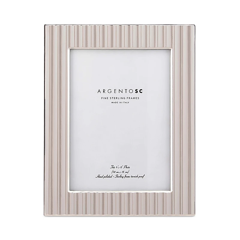 Argento Sc Fluted Sterling Silver Picture Frame