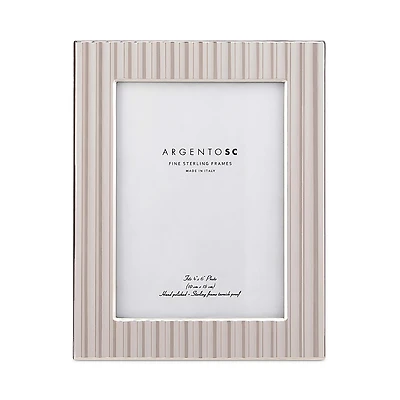 Argento Sc Fluted Sterling Silver Picture Frame
