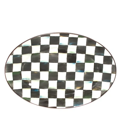 Courtly Check® Enamel Small Oval Platter