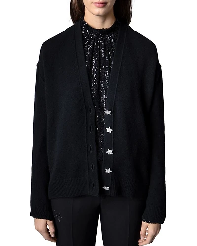 Star Button Cardigan