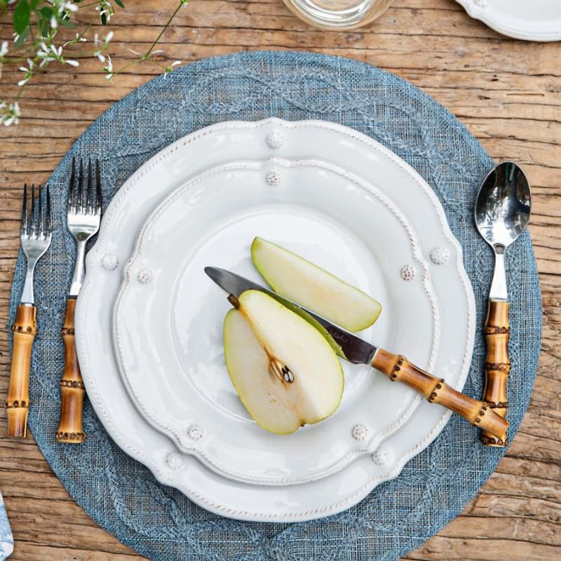 Berry & Thread Whitewash Flared Dessert/Salad Plate