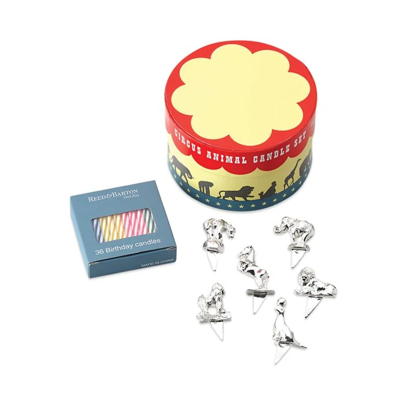 Let's Celebrate 6-Piece Circus Animals Candle Set