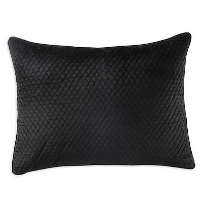 Lili Alessandra Valentina Quilted Velvet Luxe Euro Decorative Pillow