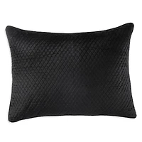 Lili Alessandra Valentina Quilted Velvet Luxe Euro Decorative Pillow