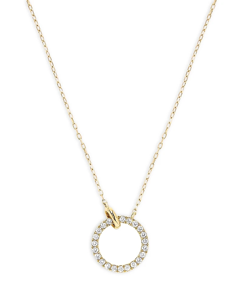 Bloomingdale's Fine Collection Diamond Circle Necklace