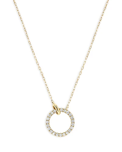Bloomingdale's Fine Collection Diamond Circle Necklace