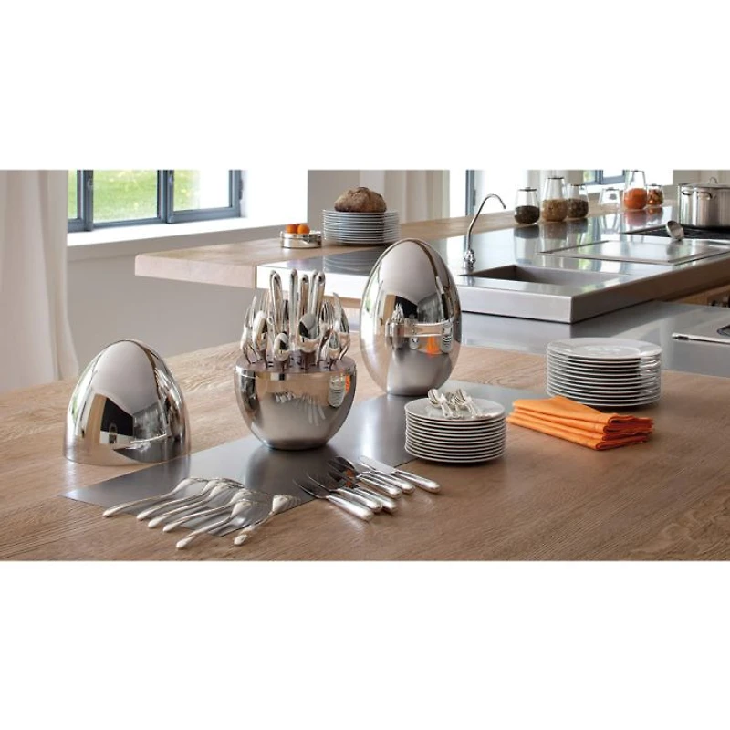 Mood Silverplate 24-Piece Flatware Set