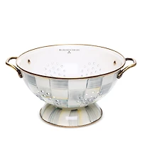 Mackenzie-Childs Sterling Check Enamel Colander, Large