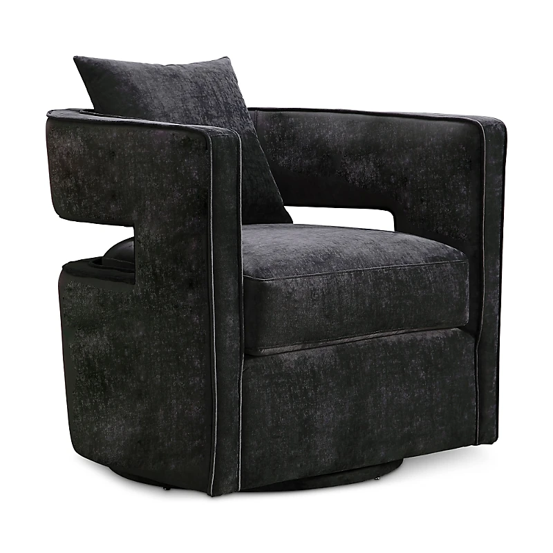 Tov Furniture Kennedy Velvet Swivel Chair