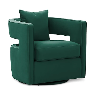 Tov Furniture Kennedy Velvet Swivel Chair