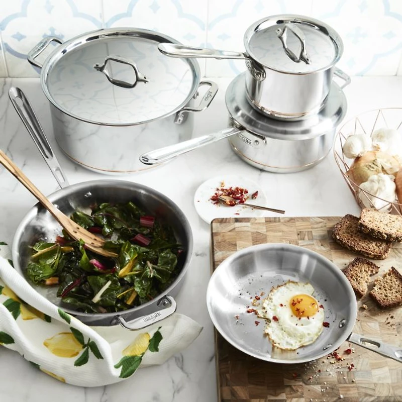 Copper Core 8-Quart Covered Stock Pot