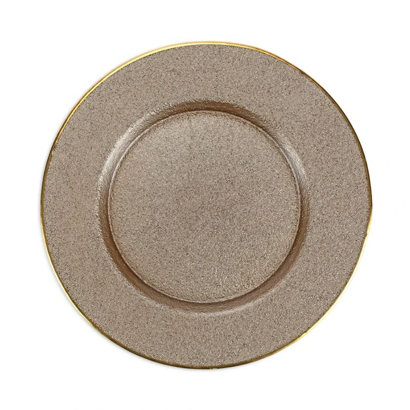Metallic Glass Service Plate Charger