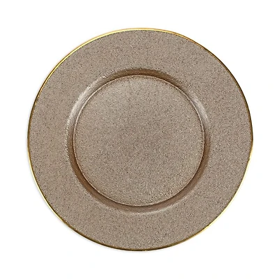 Metallic Glass Service Plate Charger