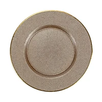 Metallic Glass Service Plate Charger
