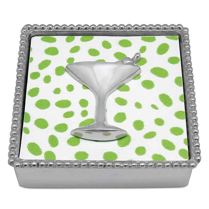 Mariposa Cocktail Beaded Napkin Box
