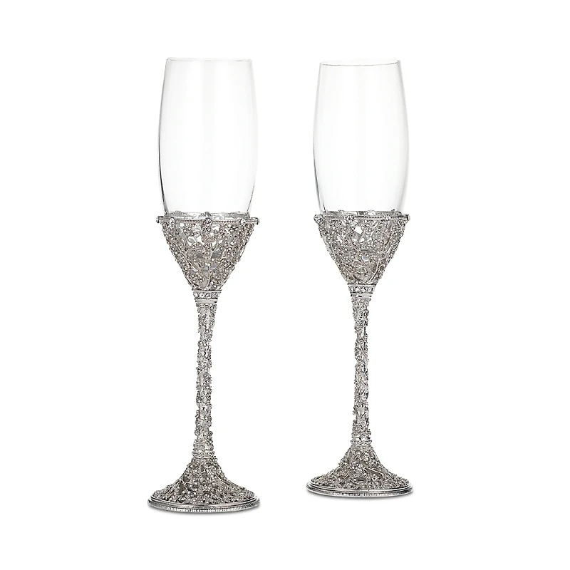 Olivia Riegel Silver Isadora Flutes, Set of 2
