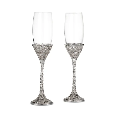Olivia Riegel Silver Isadora Flutes, Set of 2