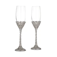 Olivia Riegel Silver Isadora Flutes, Set of 2