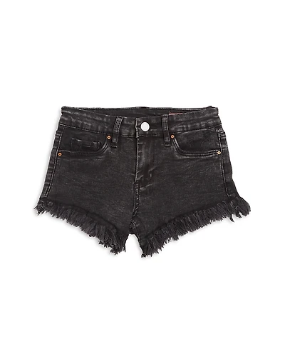 Blanknyc Girls' Sabotage High Rise Frayed Denim Shorts - Big Kid