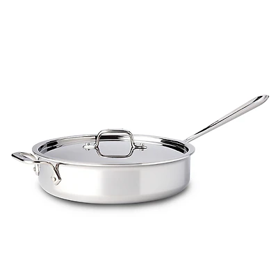 D3 Stainless Steel 4-Quart Saute Pan with Lid