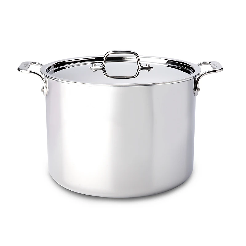 D3 Stainless Steel 12-Quart Stock Pot with Lid