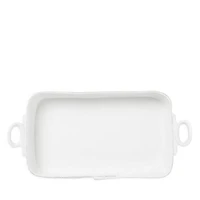 Lastra White Rectangular Baker