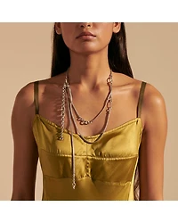 Sterling Silver Classic Chain Layered Necklace, 34"