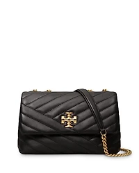 Small Kira Chevron Convertible Leather Shoulder Bag