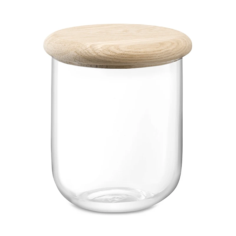 Lsa Dine Glass Container with Oak Lid
