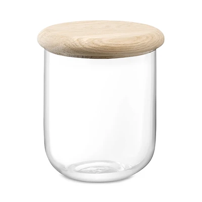 Lsa Dine Glass Container with Oak Lid