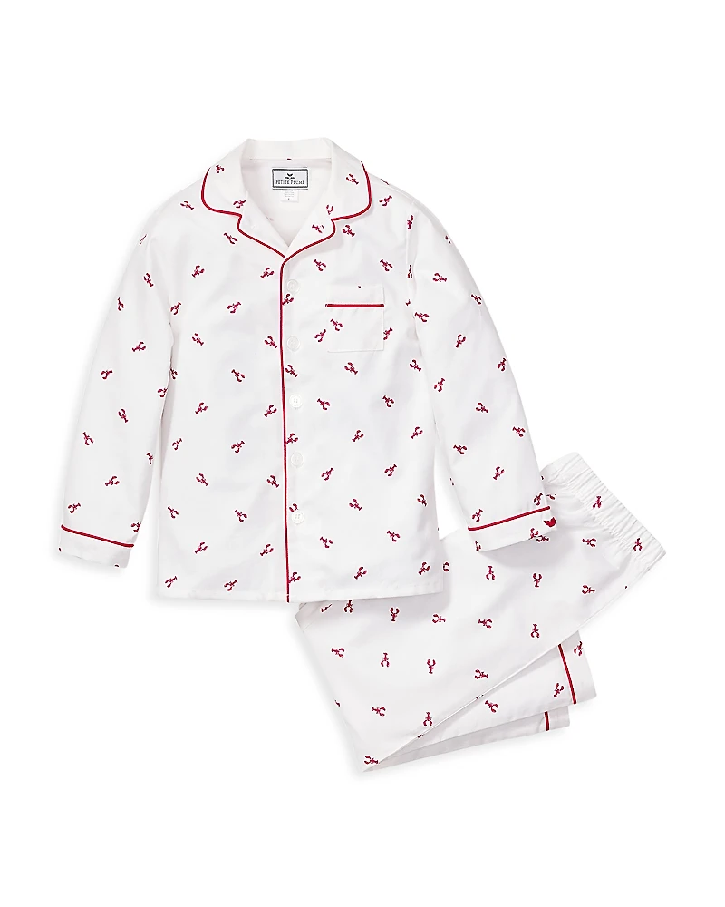 Petite Plume Unisex Brixham Lobster Pajama Set - Baby, Little Kid, Big Kid