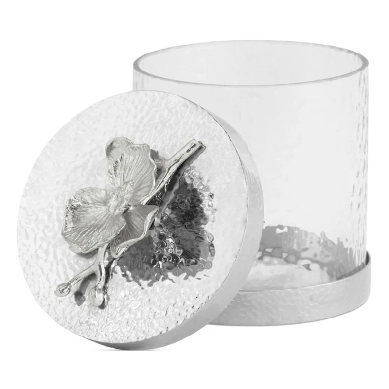 White Orchid Canisters