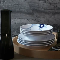 Blue Fluted Mega Pasta Bowl