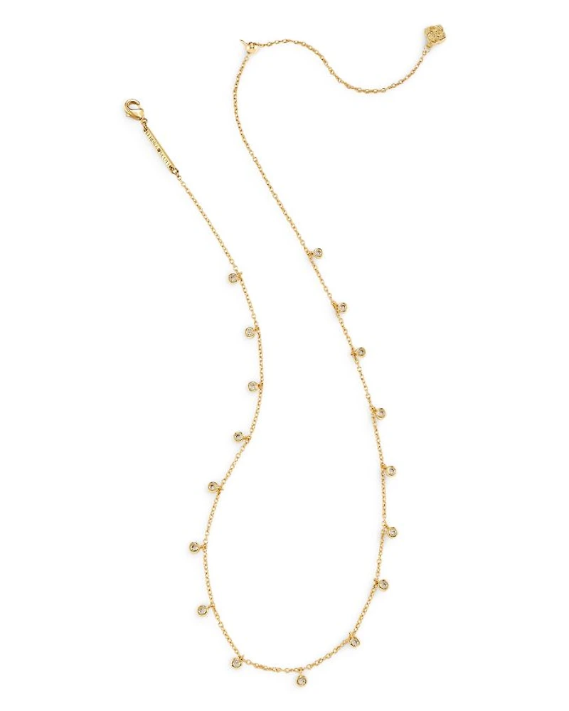Amelia Fringe Chain Necklace, 19"