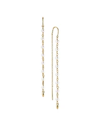 Nadri La Vie Nacre Pearl Threader Earrings