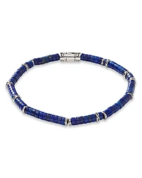 John Hardy Men's Sterling Silver Classic Chain Lapis Lazuli Bead Heishi Bracelet