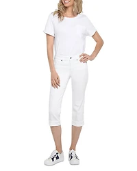 Marilyn High Rise Crop Straight Jeans