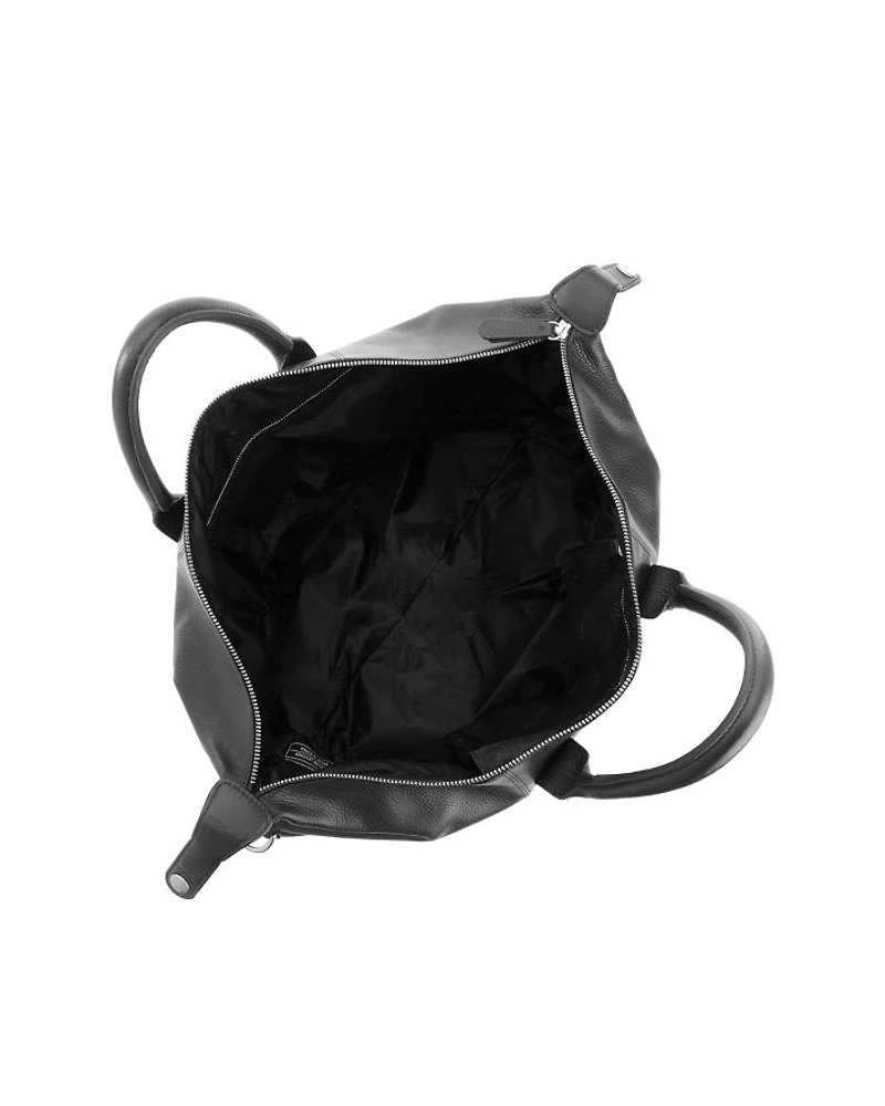 Leather Overnighter Duffel Bag