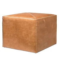 Jamie Young Buff Leather Ottoman