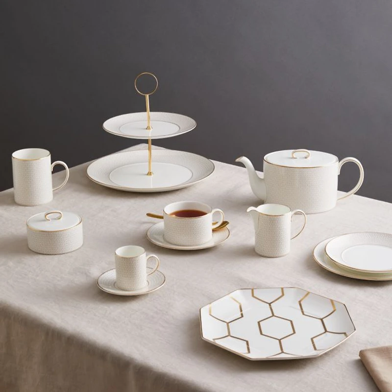 Gio Gold Cream & Sugar Set