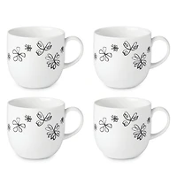 Garden Doodle Mugs, Set of 4