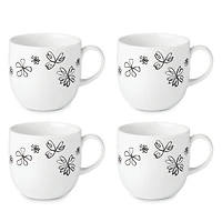 kate spade new york Garden Doodle Mugs, Set of 4