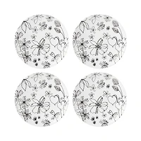 Garden Doodle Accent Plate, Set of 4