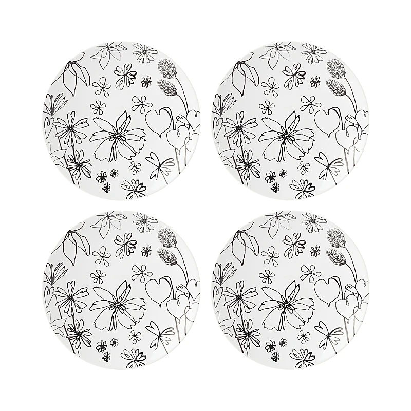 kate spade new york Garden Doodle Accent Plate, Set of 4