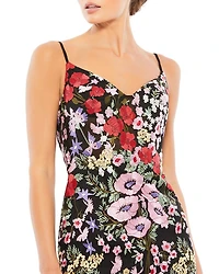 Strappy Back Embroidered Dress